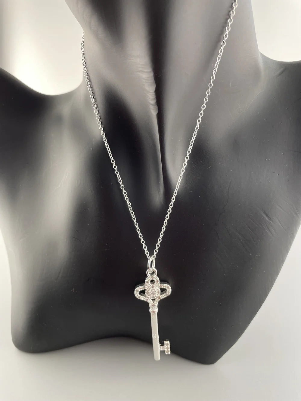 Dainty Key Pendant Necklace β 925 Sterling Silver Charm for Everyday Style
