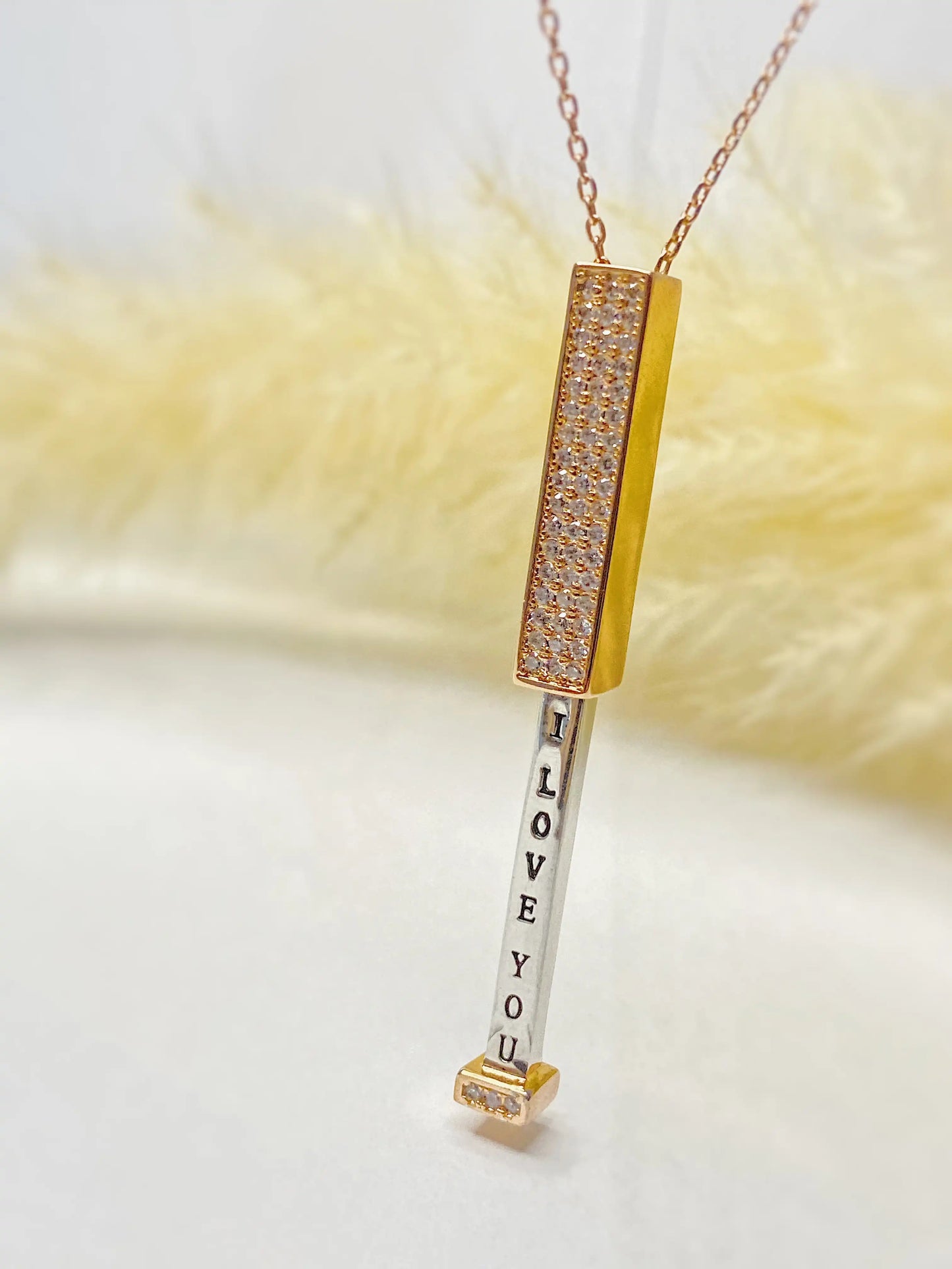 PREMIUM I LOVE YOU MESSAGE NECKLACE