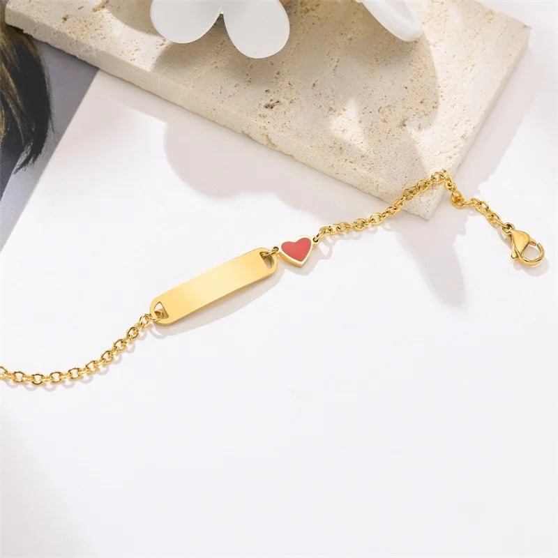 Personalized 14K Gold Baby Bracelet โ Custom Name Jewelry