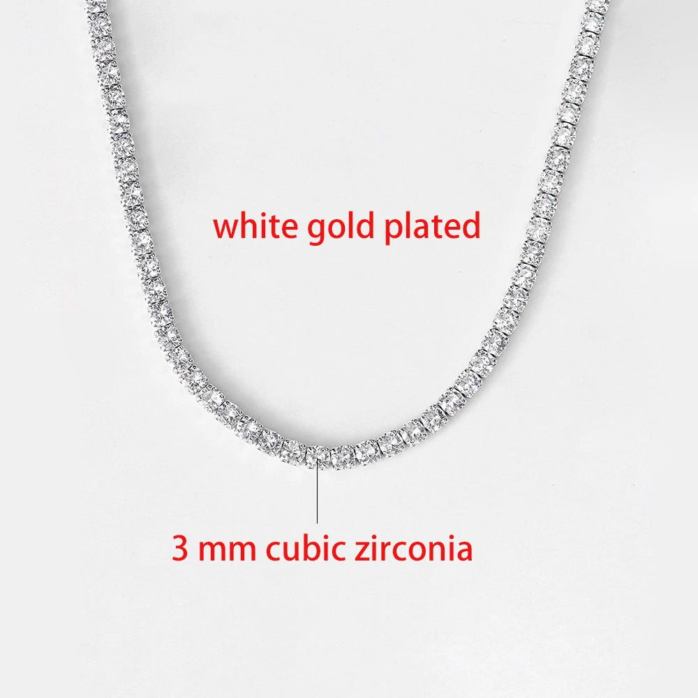 The Frostbite Choker – Iced Out CZ Tennis Chain Necklace