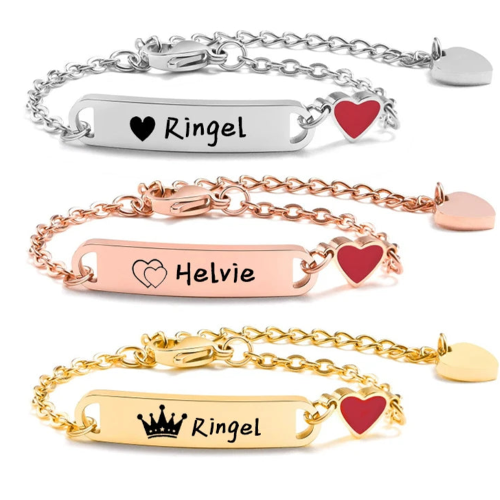 Personalized 14K Gold Baby Bracelet โ Custom Name Jewelry