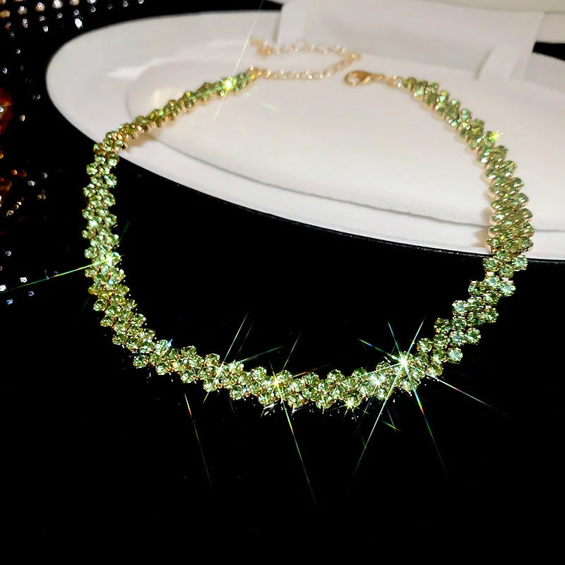 The Radiance Choker – A Luxury Full-Rhinestone Masterpiece