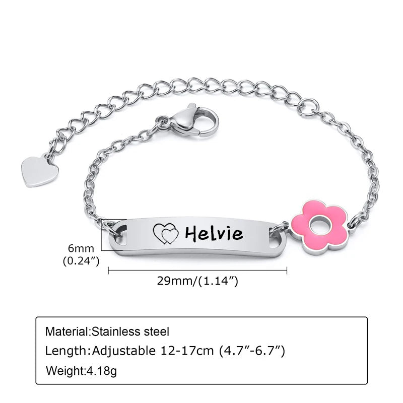 Personalized 14K Gold Baby Bracelet โ Custom Name Jewelry