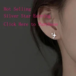 Sterling Silver Star Drop Earrings β Elegant Tassel Chain Design