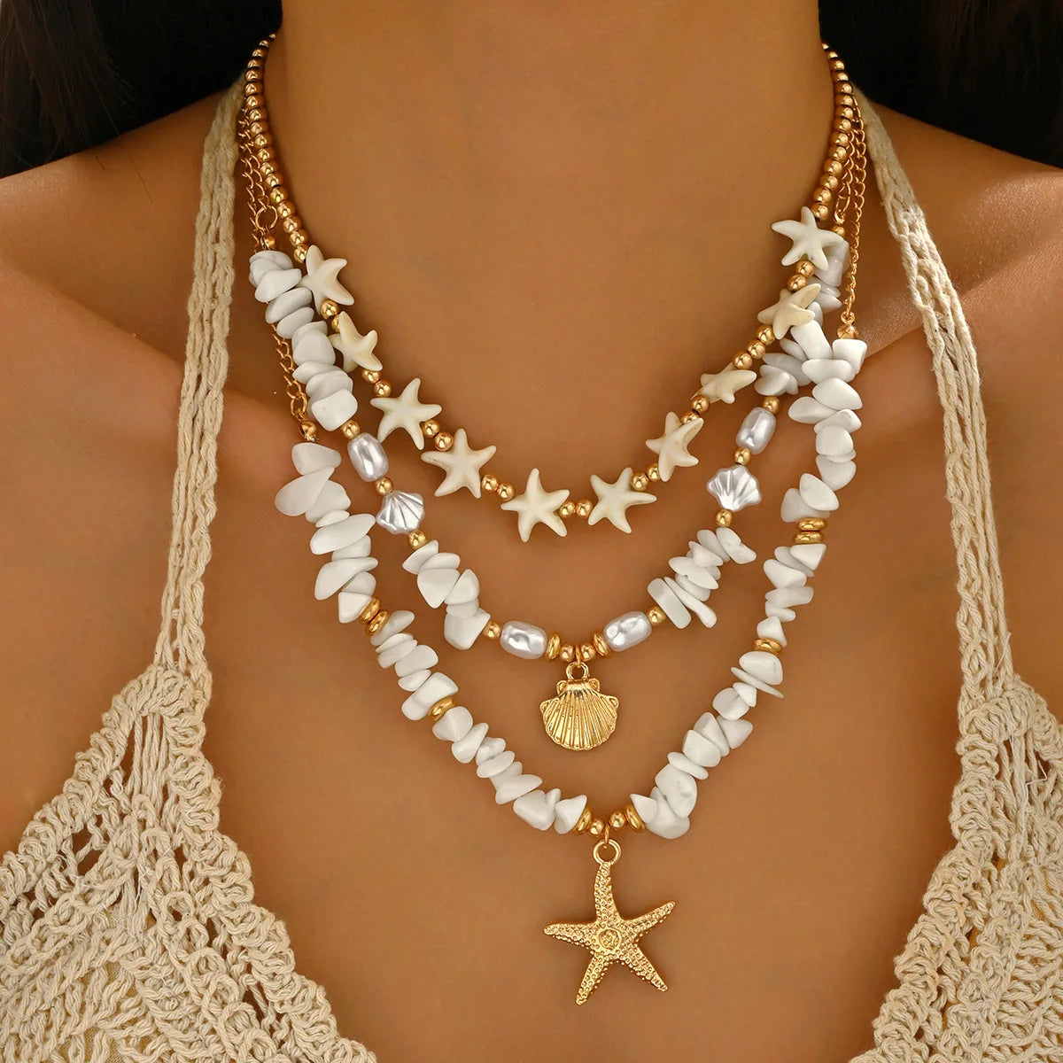 Shell Bead Anklet Set – Adjustable Waterproof Hawaiian Style