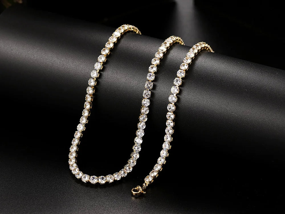 The Frostbite Choker – Iced Out CZ Tennis Chain Necklace