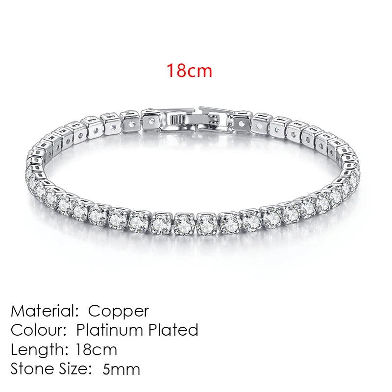 Celestique Chain – Designer Zirconia Tennis Bracelet