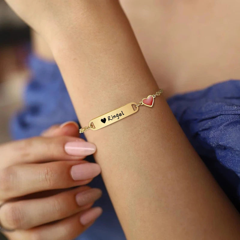 Personalized 14K Gold Baby Bracelet โ Custom Name Jewelry