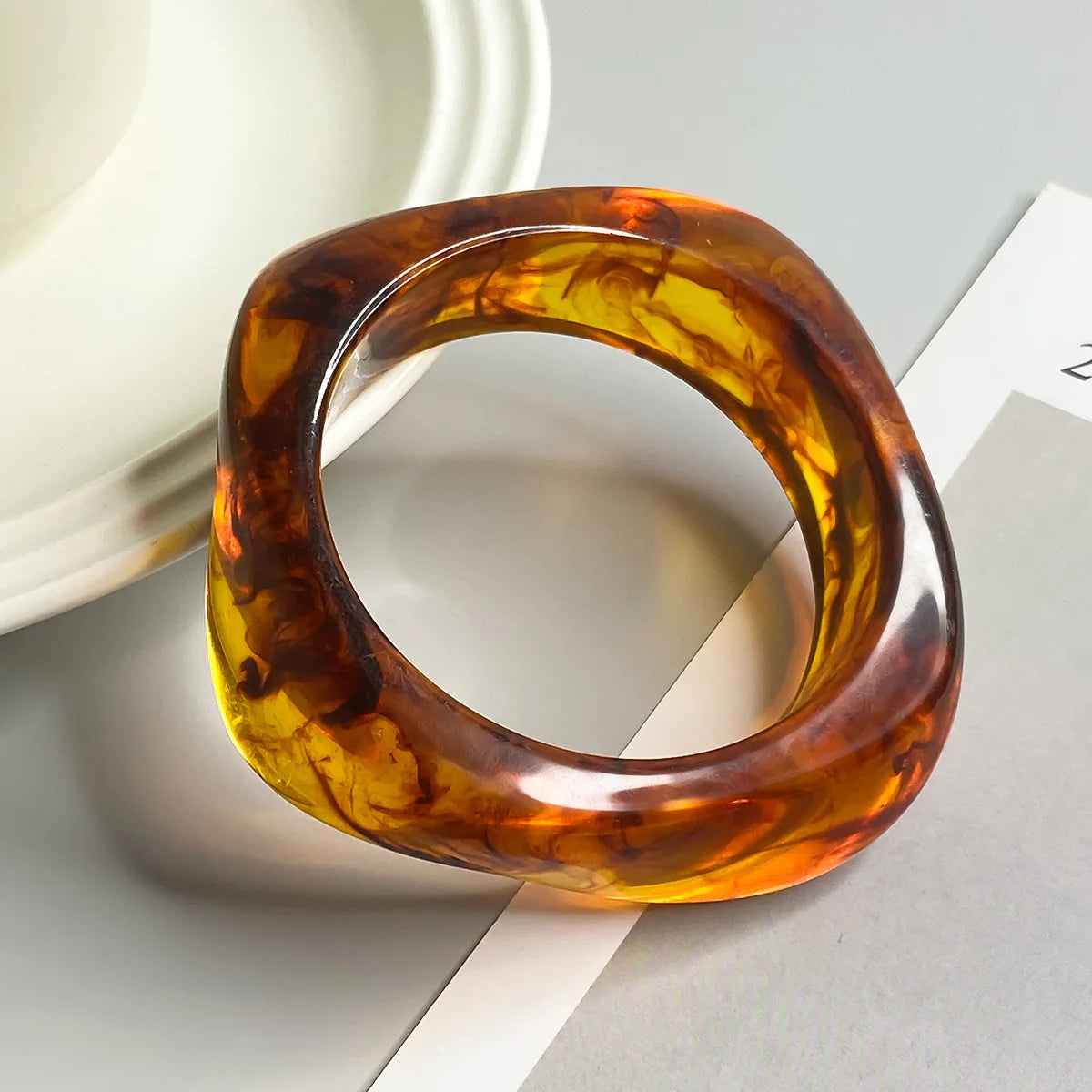 Luxury Wide Geometric Bracelet – Modern Street Glam