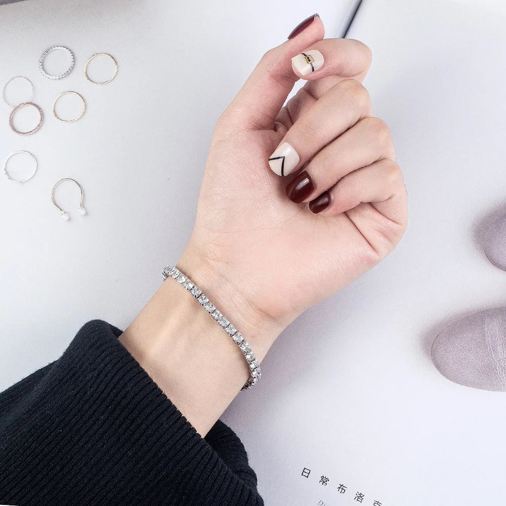 All Shine Grand Zirconia Tennis Bracelet in Luxe Finish