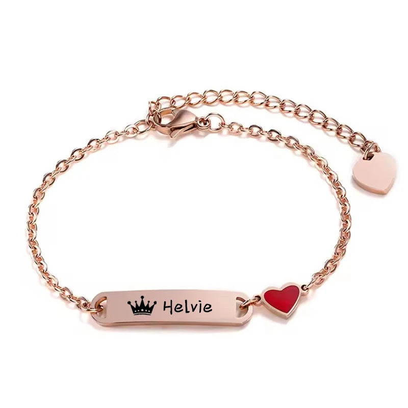 Personalized 14K Gold Baby Bracelet โ Custom Name Jewelry