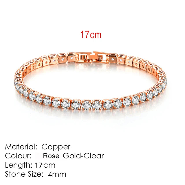 Celestique Chain – Designer Zirconia Tennis Bracelet