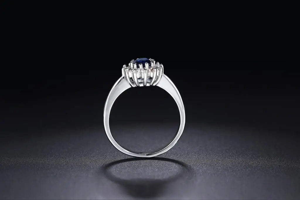Royal Blue Crystal Ring – Elegant Prestige Ring