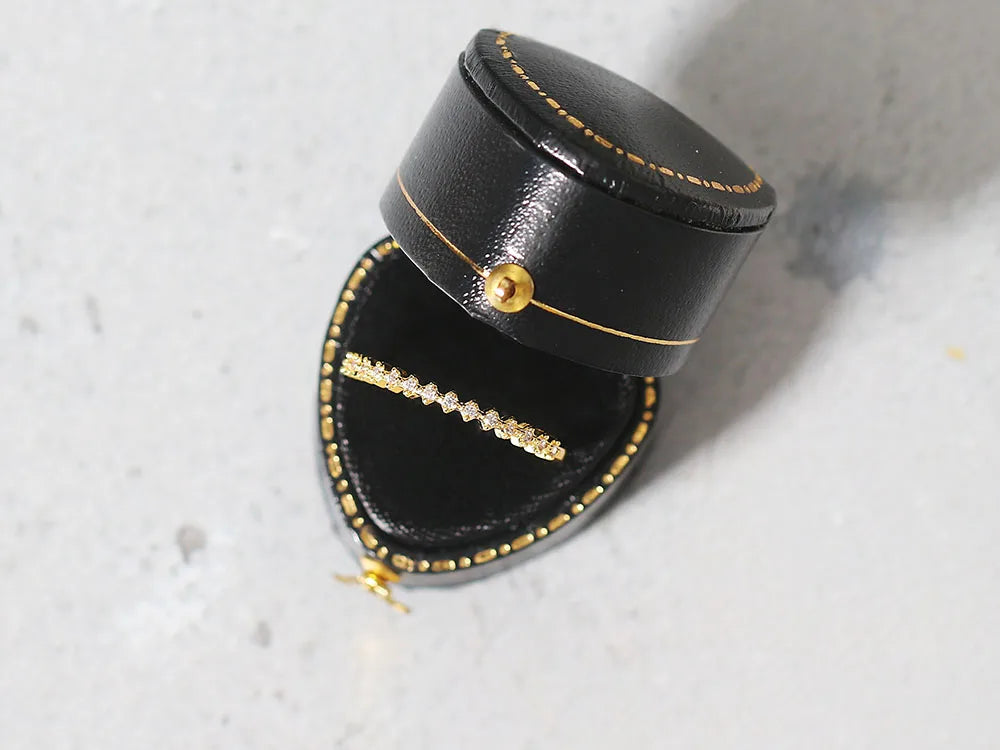 INS Trendy Gold Midi Ring – Dainty Zircon Luxury
