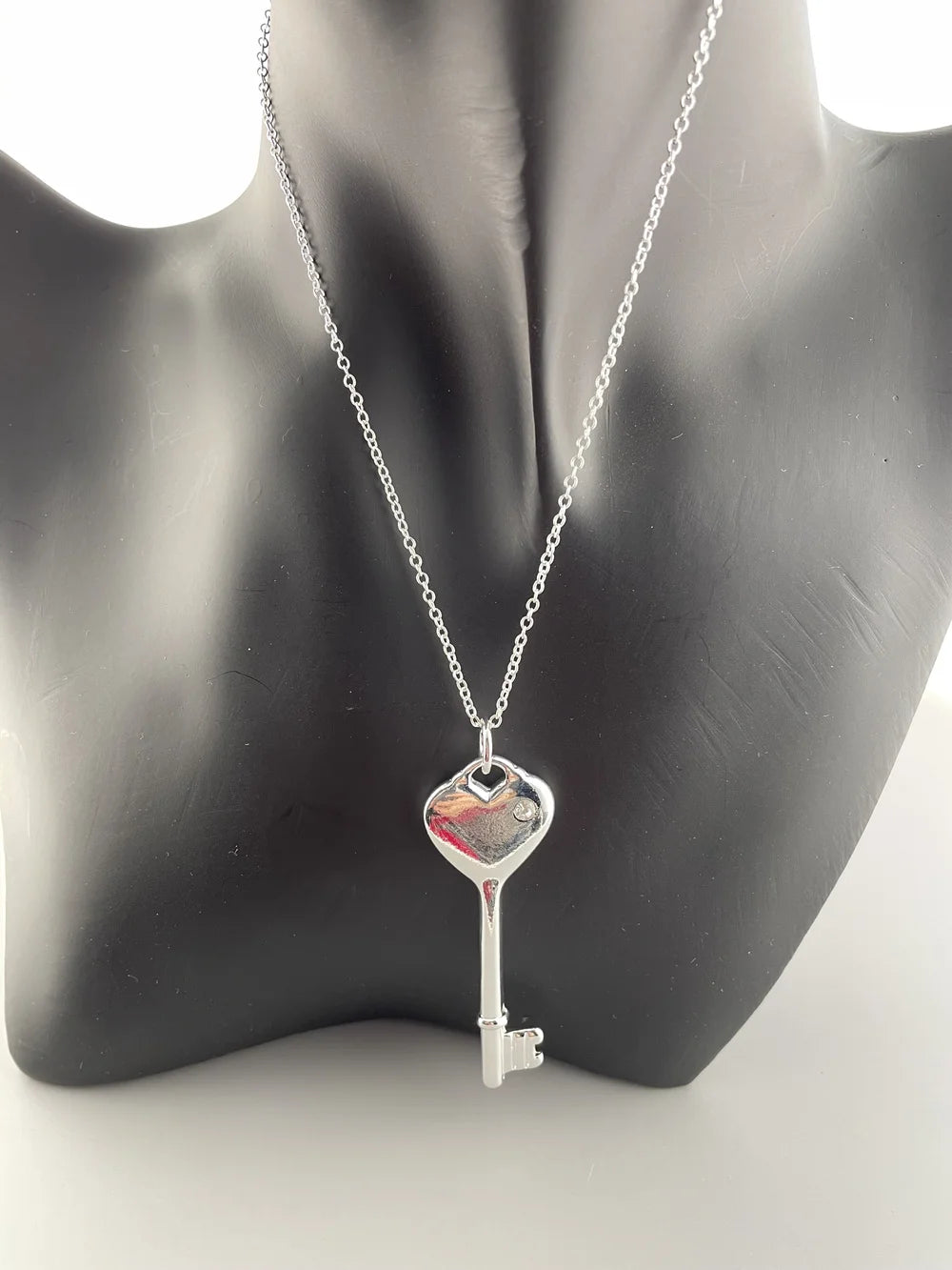 Dainty Key Pendant Necklace – 925 Sterling Silver Charm for Everyday Style