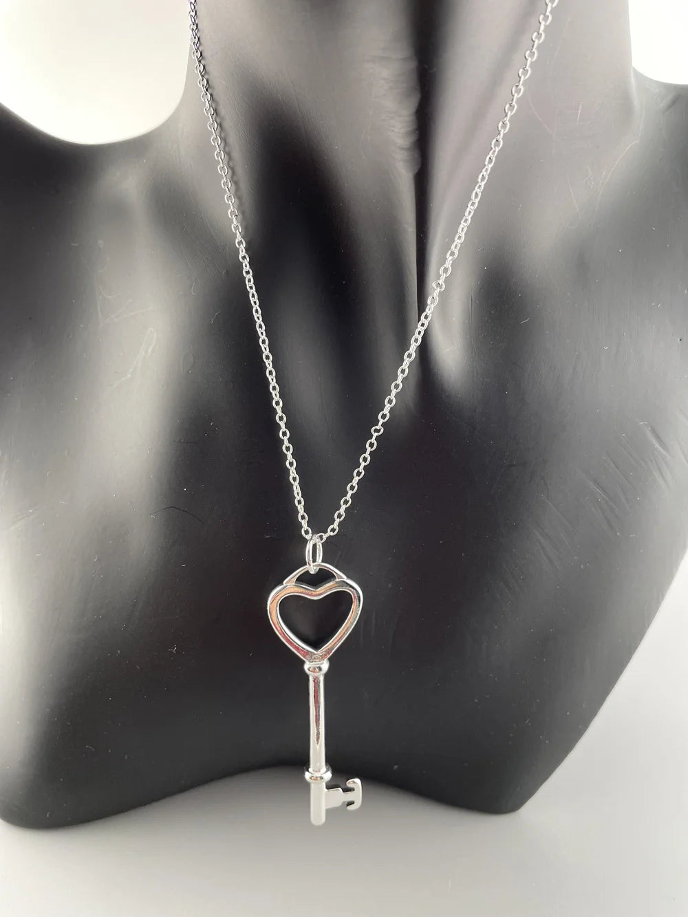Dainty Key Pendant Necklace – 925 Sterling Silver Charm for Everyday Style