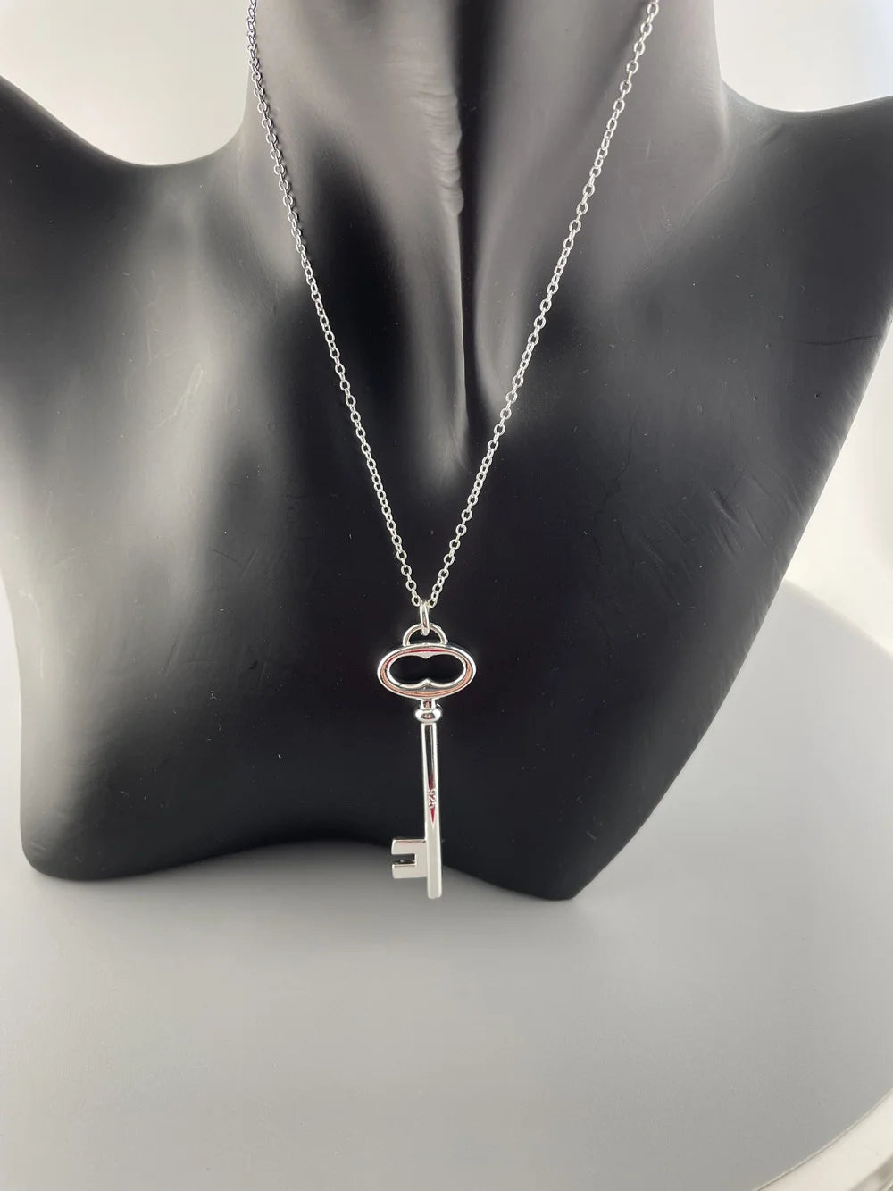 Dainty Key Pendant Necklace – 925 Sterling Silver Charm for Everyday Style
