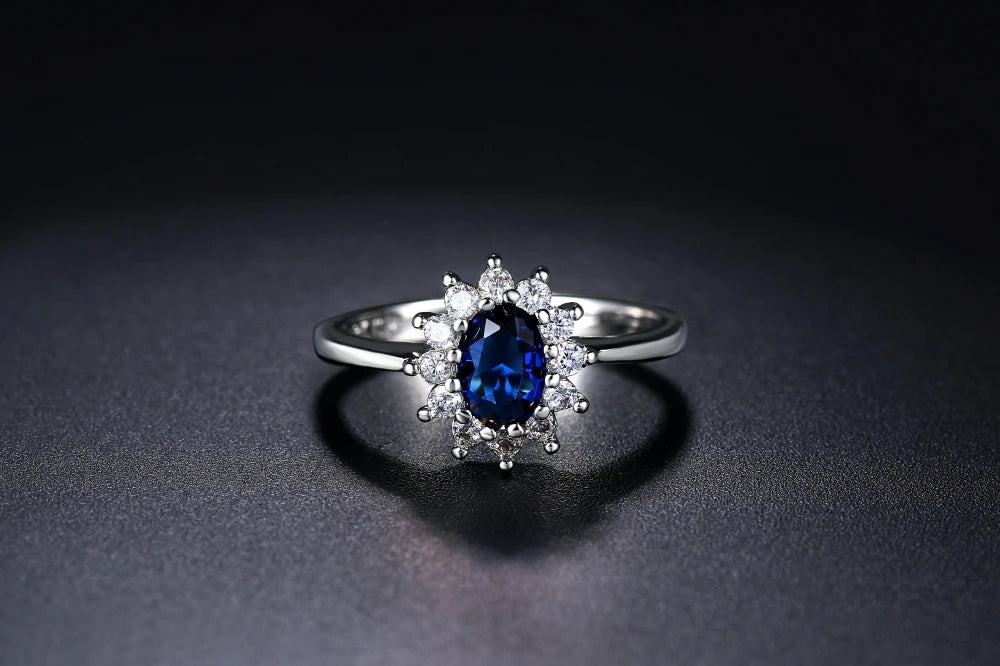 Royal Blue Crystal Ring – Elegant Prestige Ring