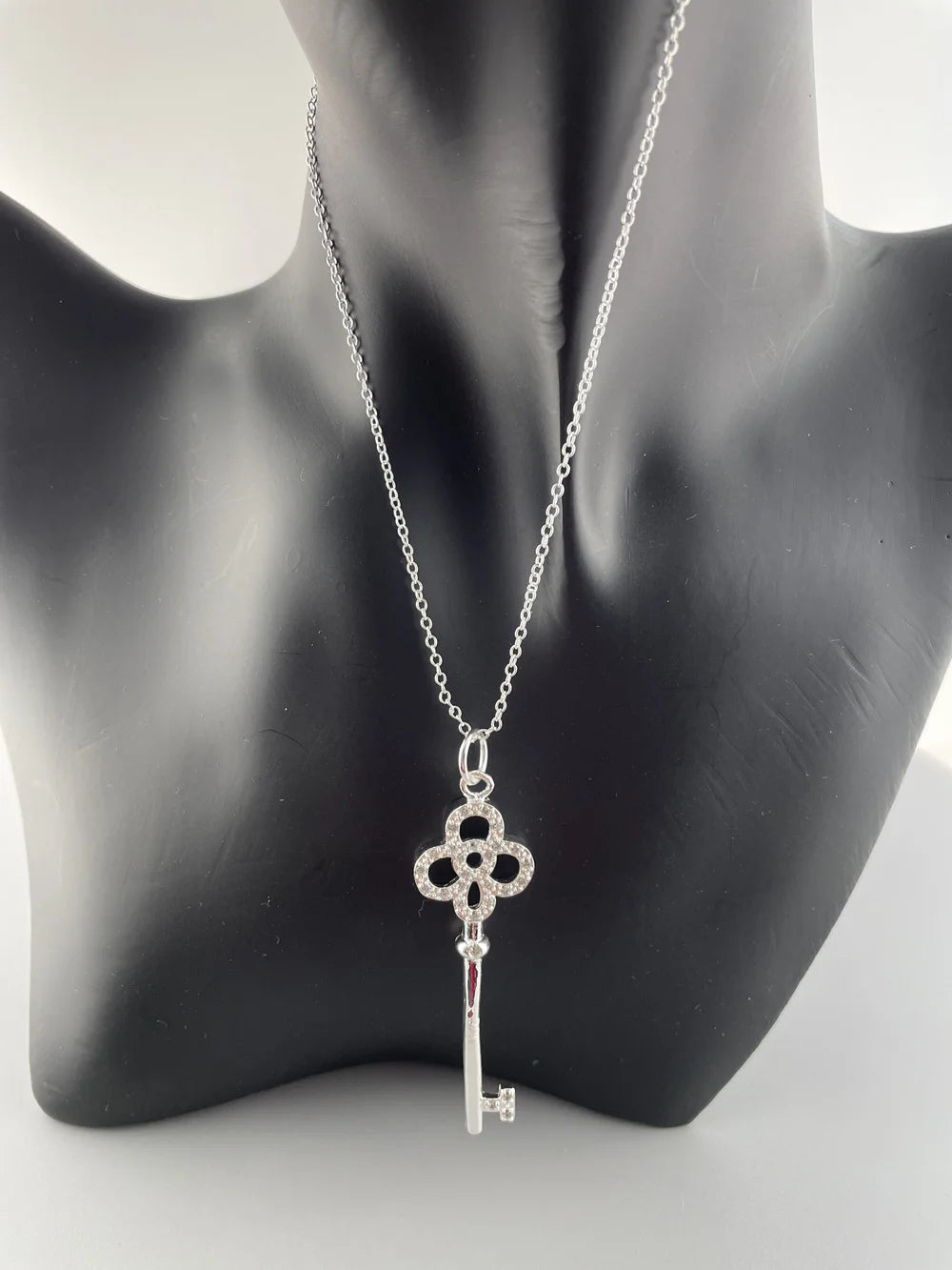 Dainty Key Pendant Necklace – 925 Sterling Silver Charm for Everyday Style