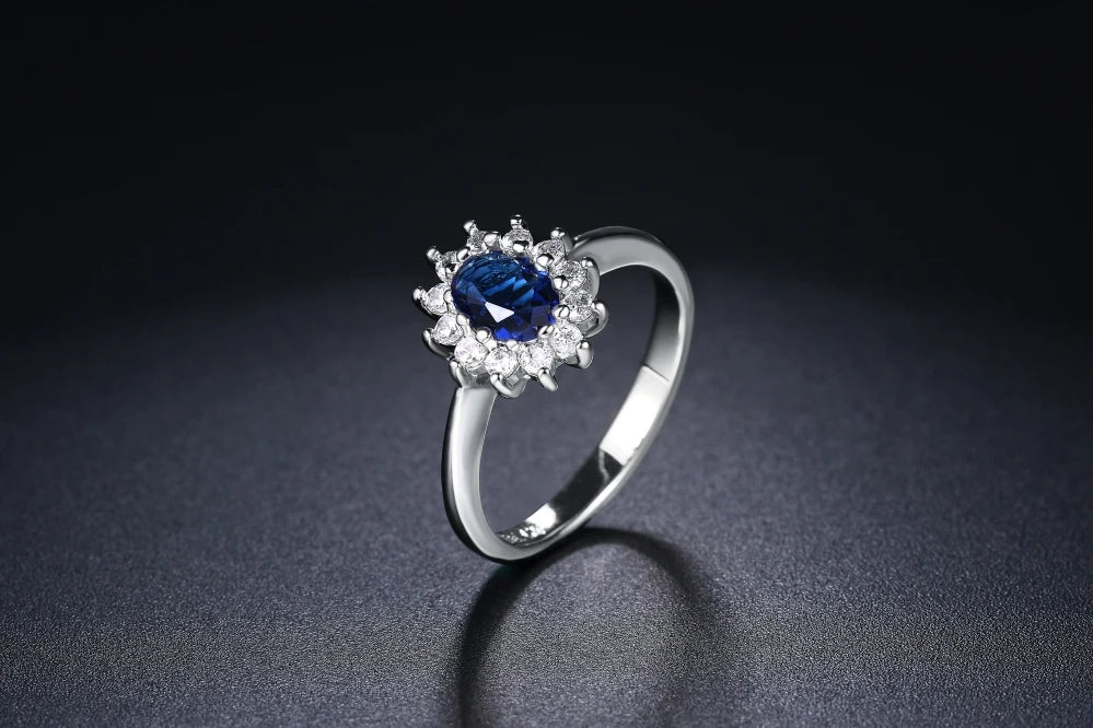 Royal Blue Crystal Ring – Elegant Prestige Ring