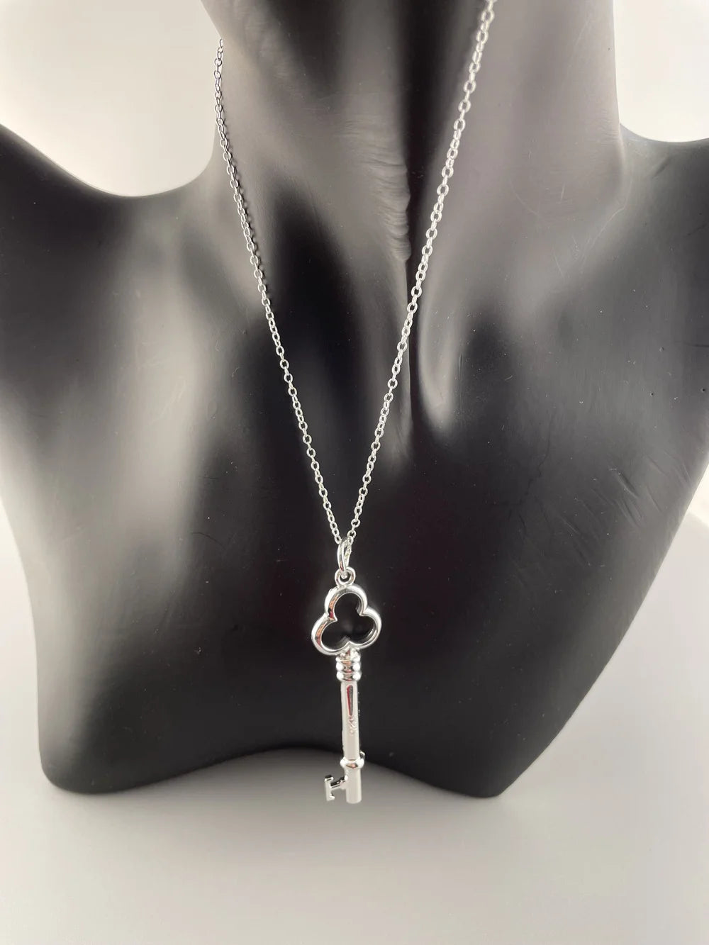Dainty Key Pendant Necklace – 925 Sterling Silver Charm for Everyday Style