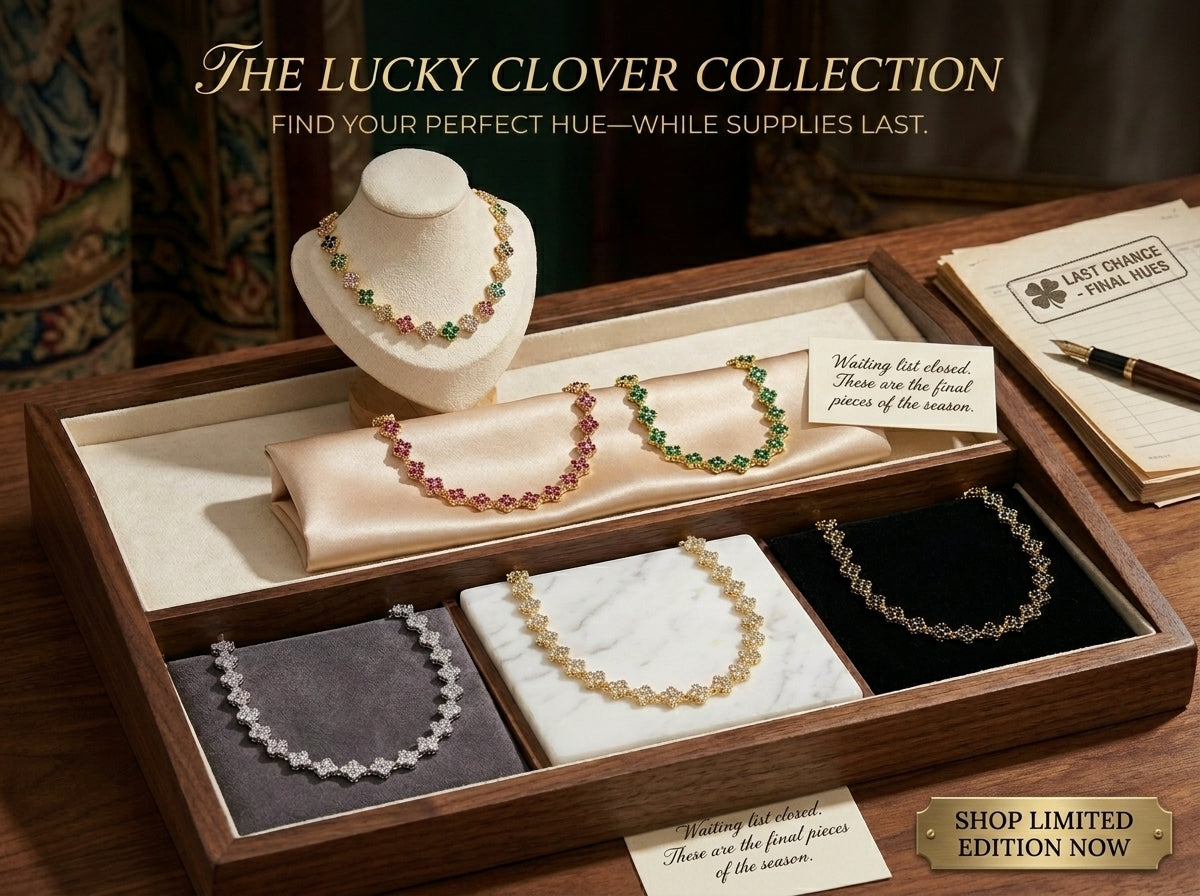 18K Gold-Plated Flower Necklace and Bracelet Set – Luxury Floral