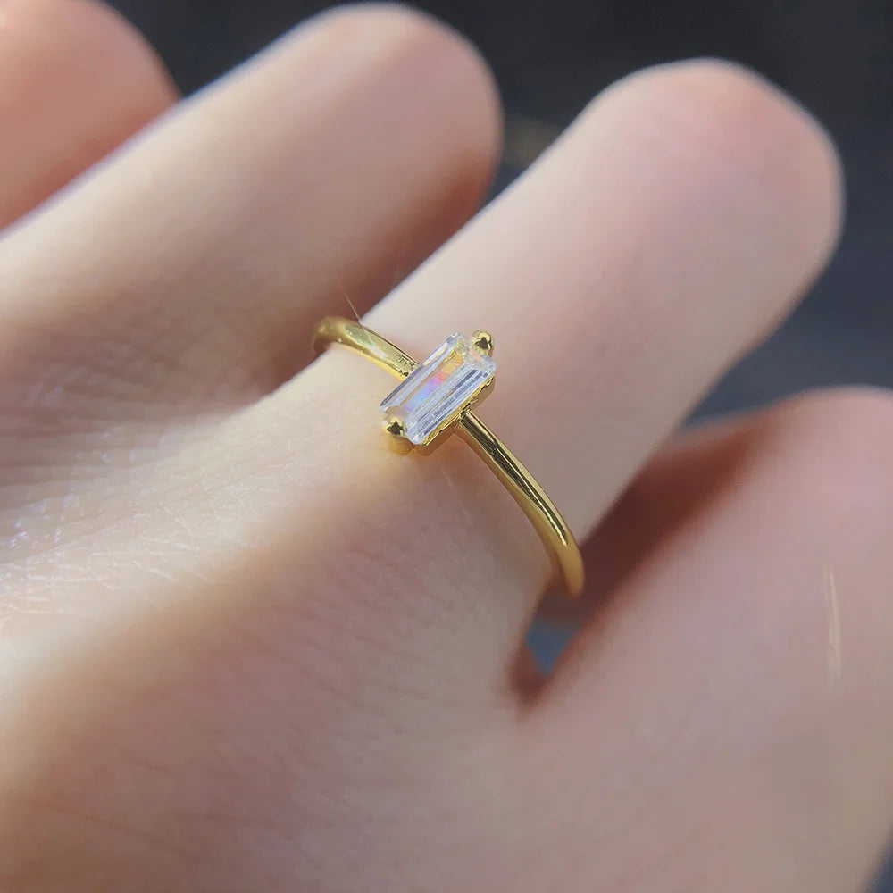 Elegant Geometric Ring – Zirconia Jewelry for all occasions