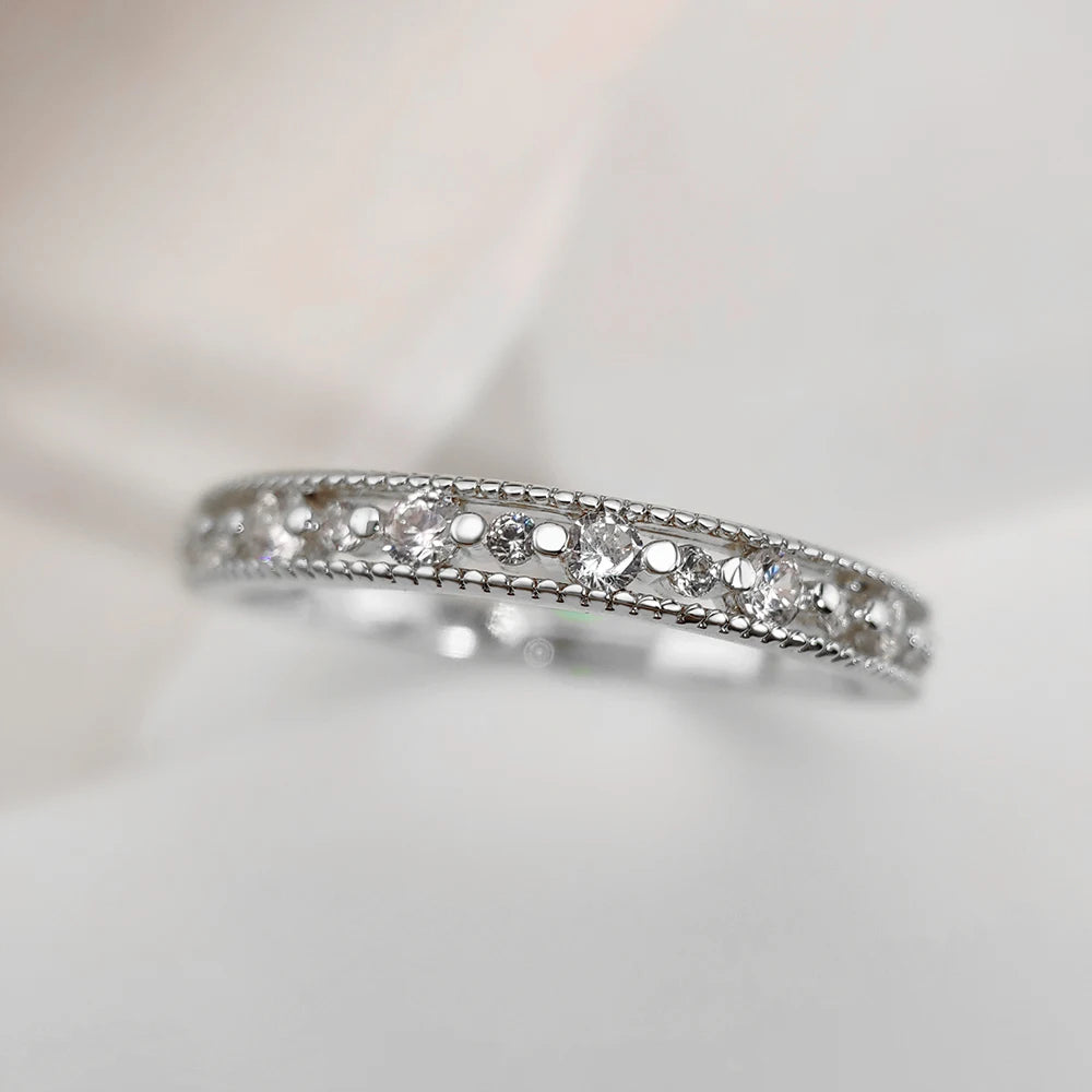 Shiny Gold Zircon Ring – Elegant & Premium Thin Ring