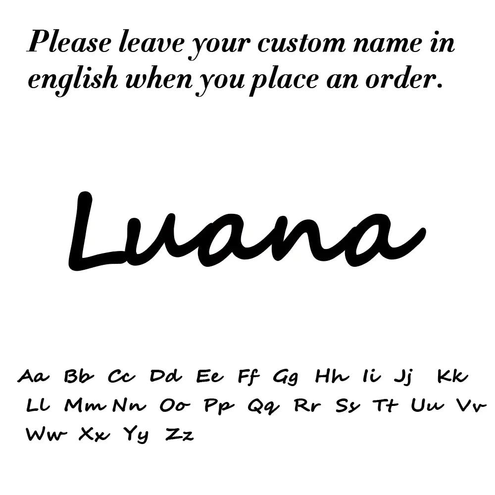 Luxury Personalized Name Bracelet – Custom Stainless Steel with Elegant Letter Charms