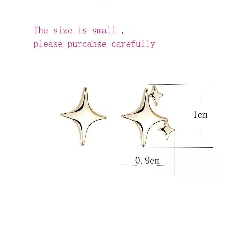 Sterling Silver Star Drop Earrings – Elegant Tassel Chain Design