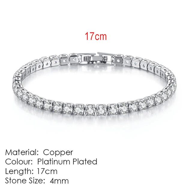 Celestique Chain – Designer Zirconia Tennis Bracelet