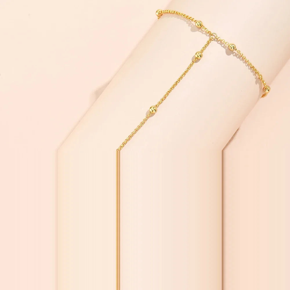 Aurum Bond Golden Bracelet & Ring Chain