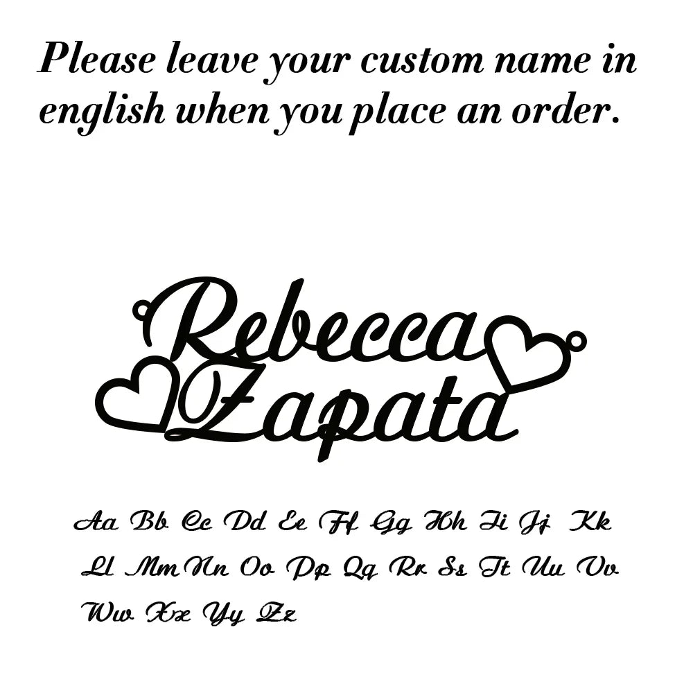Luxury Personalized Name Bracelet – Custom Stainless Steel with Elegant Letter Charms