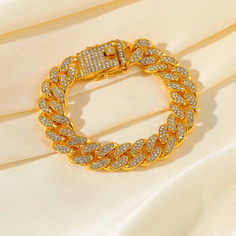 The Havoc Chain – Gold-Tone Stainless Steel Cuban Bracelet