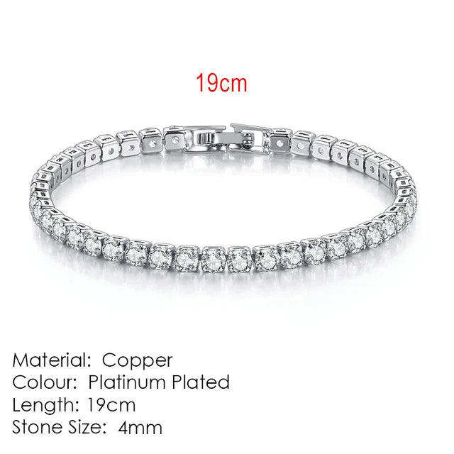 Celestique Chain – Designer Zirconia Tennis Bracelet