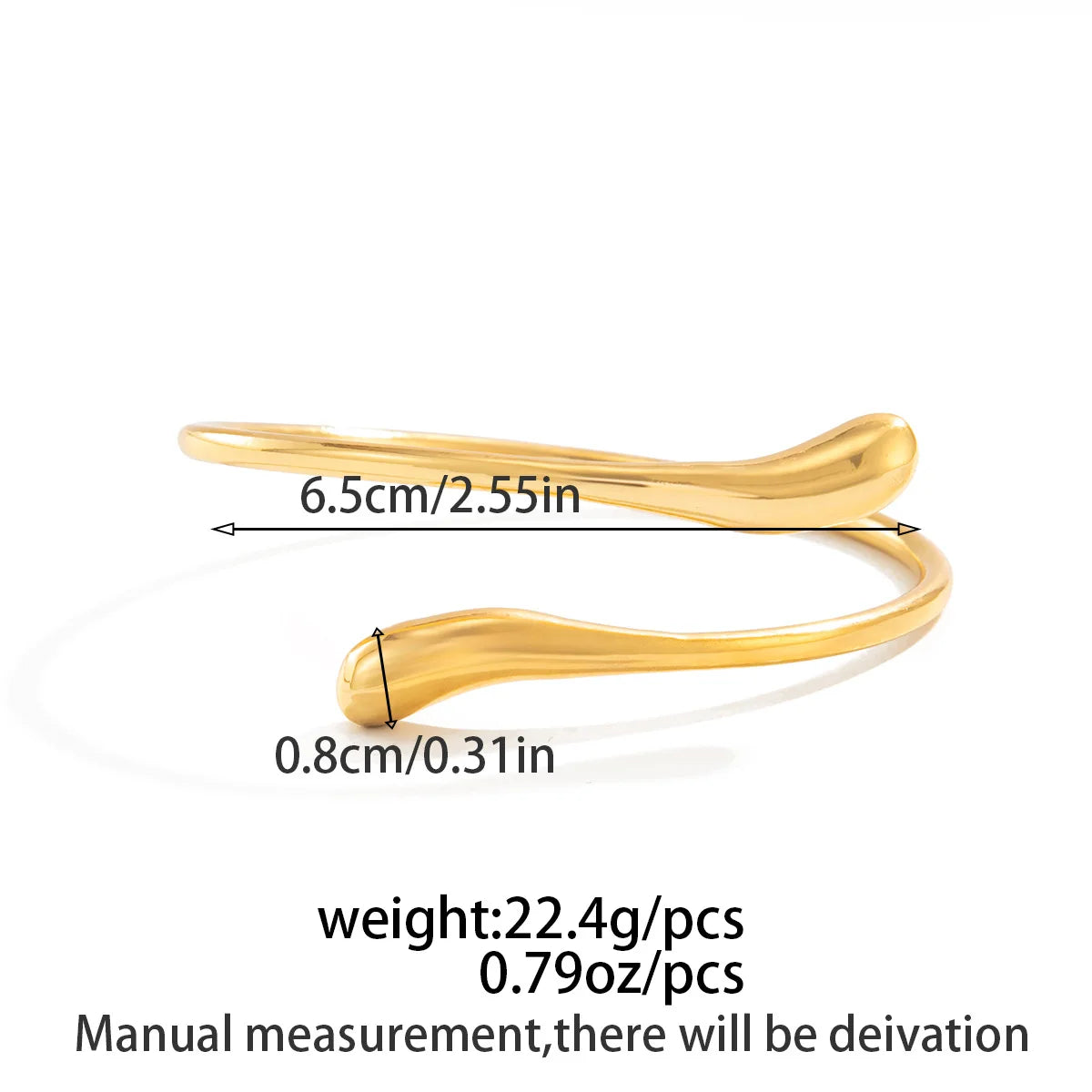 Obsidian Drop Cuff – Bold Geometric Bangle in Gold & Silver