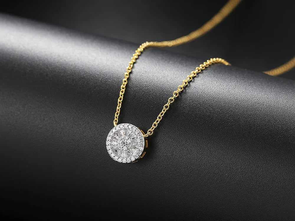 Iced Out Heart Pendant Necklace – Korean-Inspired Waterdrop Crystal Choker