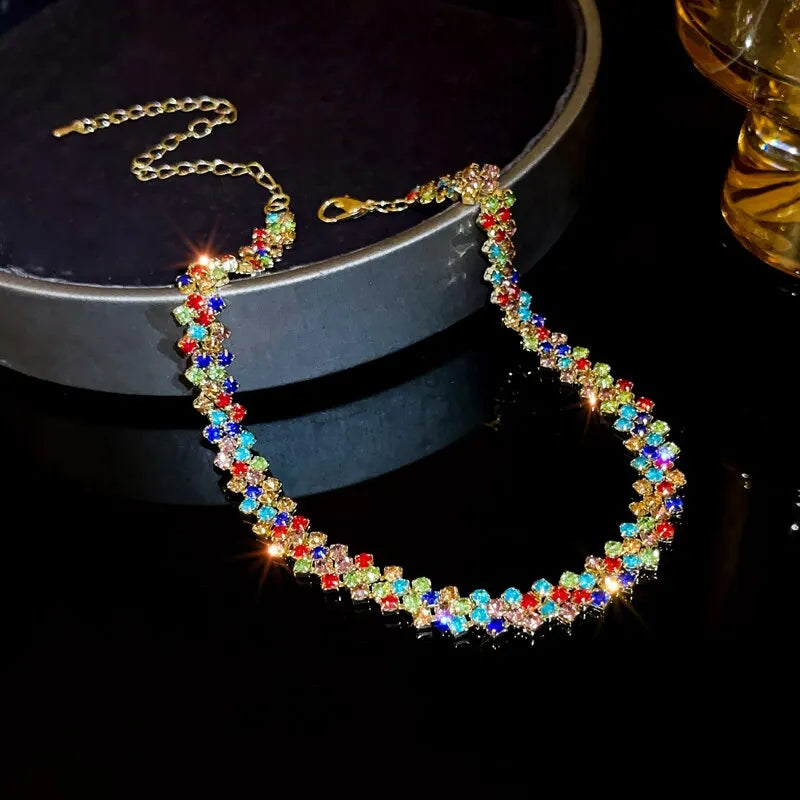 The Radiance Choker – A Luxury Full-Rhinestone Masterpiece