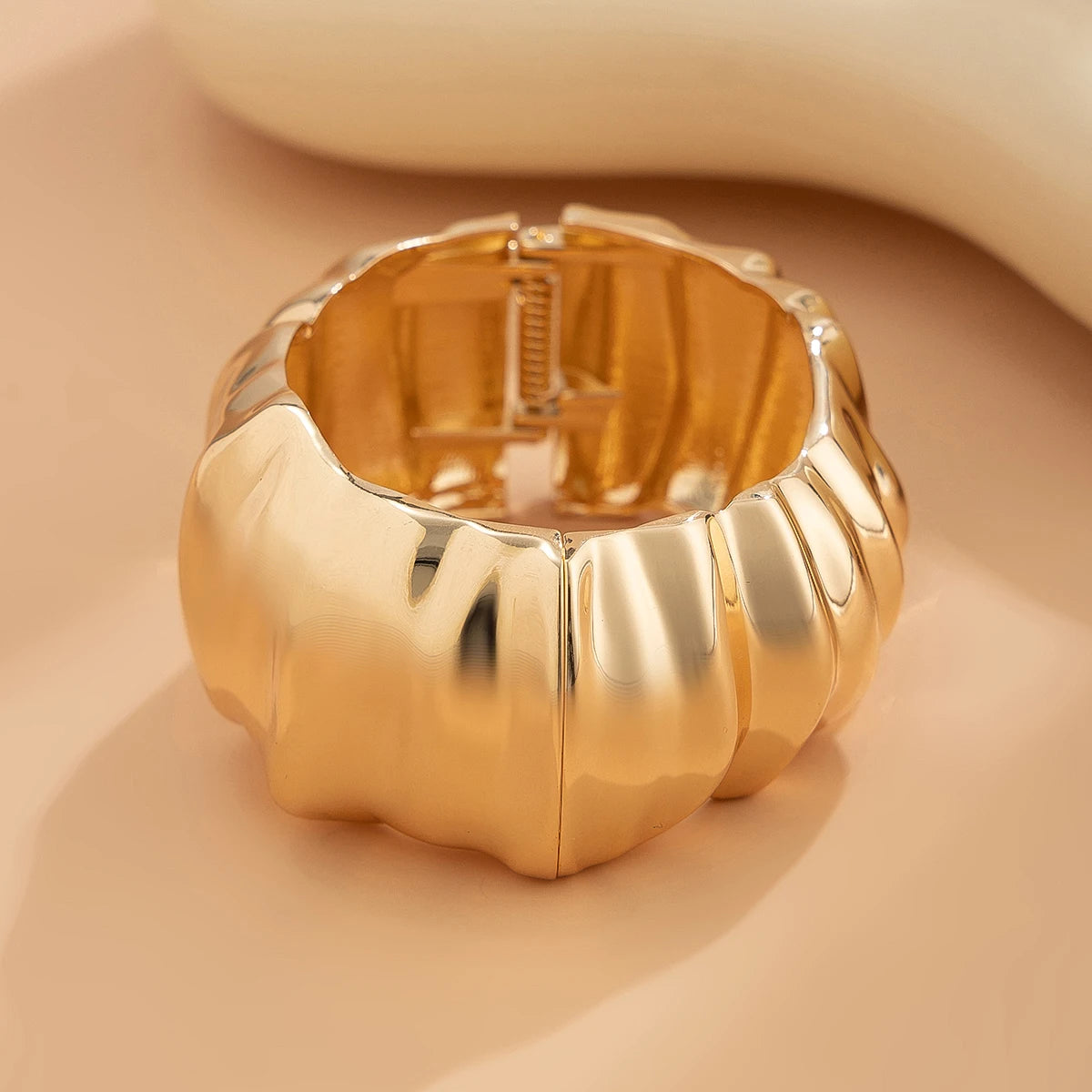 The Nova Drip Bracelet Bangle – Rhinestone-Inlaid Irregular Cuff