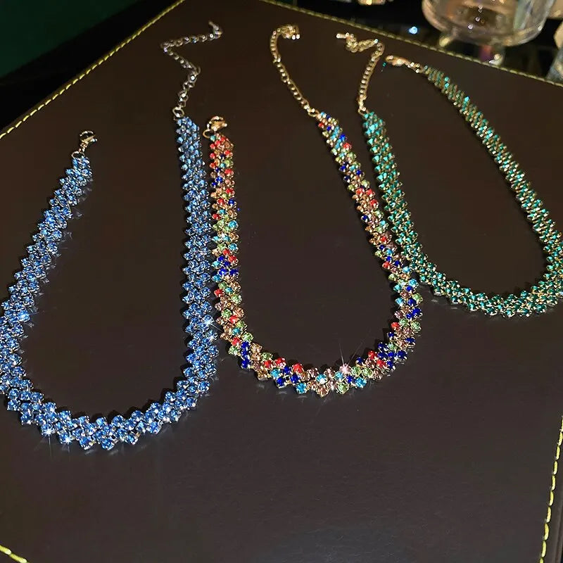 The Radiance Choker – A Luxury Full-Rhinestone Masterpiece