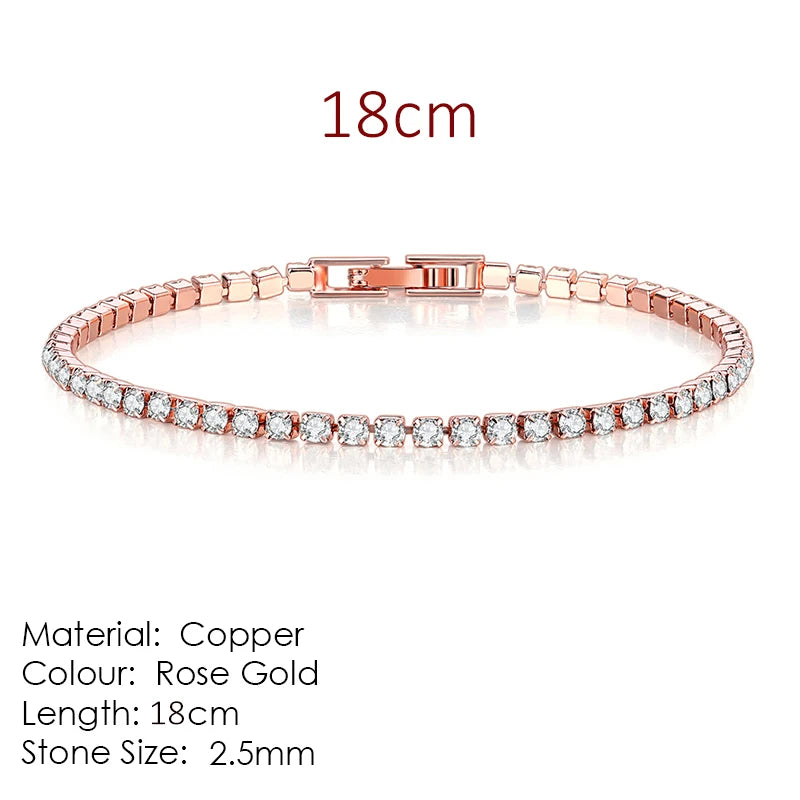 Celestique Chain – Designer Zirconia Tennis Bracelet