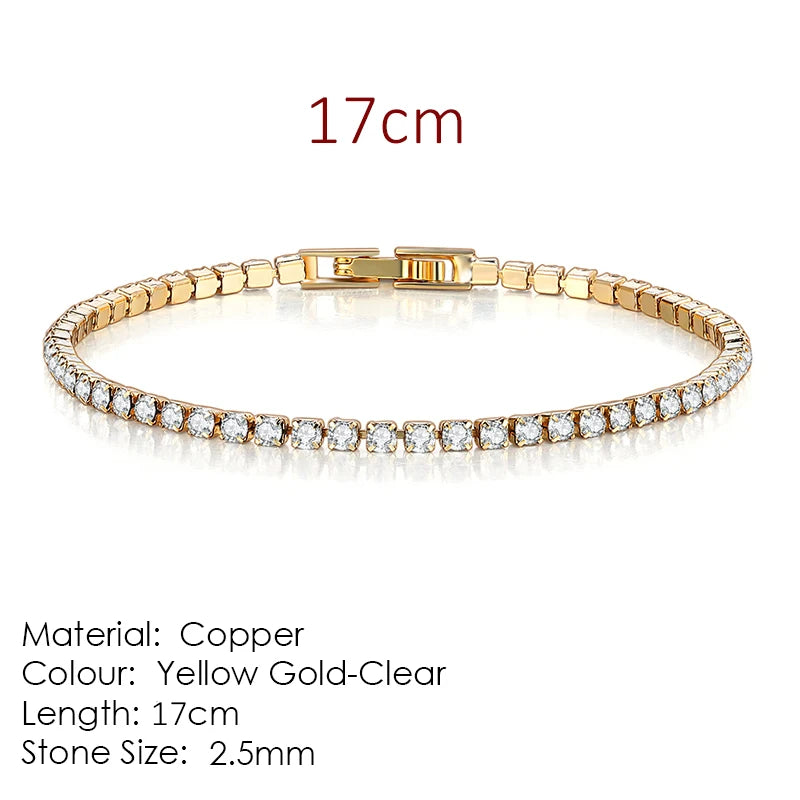 Celestique Chain – Designer Zirconia Tennis Bracelet