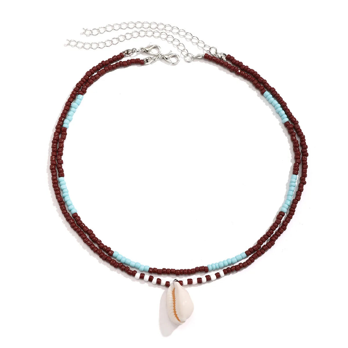 Tidepool Starfish & Turtle Beaded Choker – Adjustable Surf Necklace, Ocean-Inspired Design