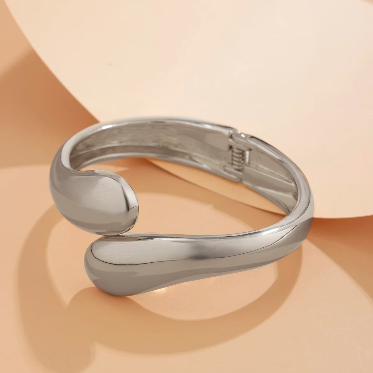 The Nova Drip Bracelet Bangle – Rhinestone-Inlaid Irregular Cuff