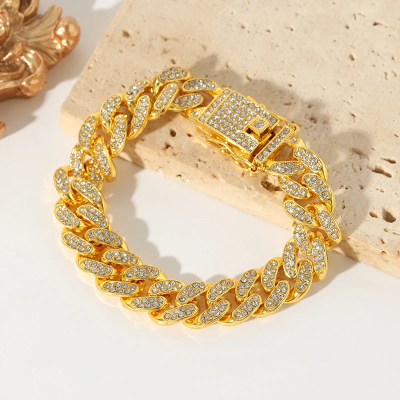 The Havoc Chain – Gold-Tone Stainless Steel Cuban Bracelet