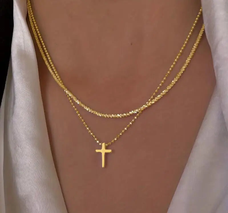 Celestia Necklace – Elegant Silver Clavicle Chain Choker
