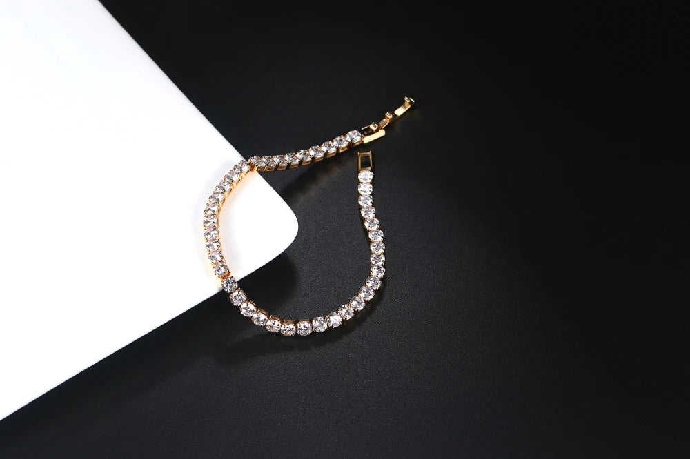 Celestique Chain – Designer Zirconia Tennis Bracelet