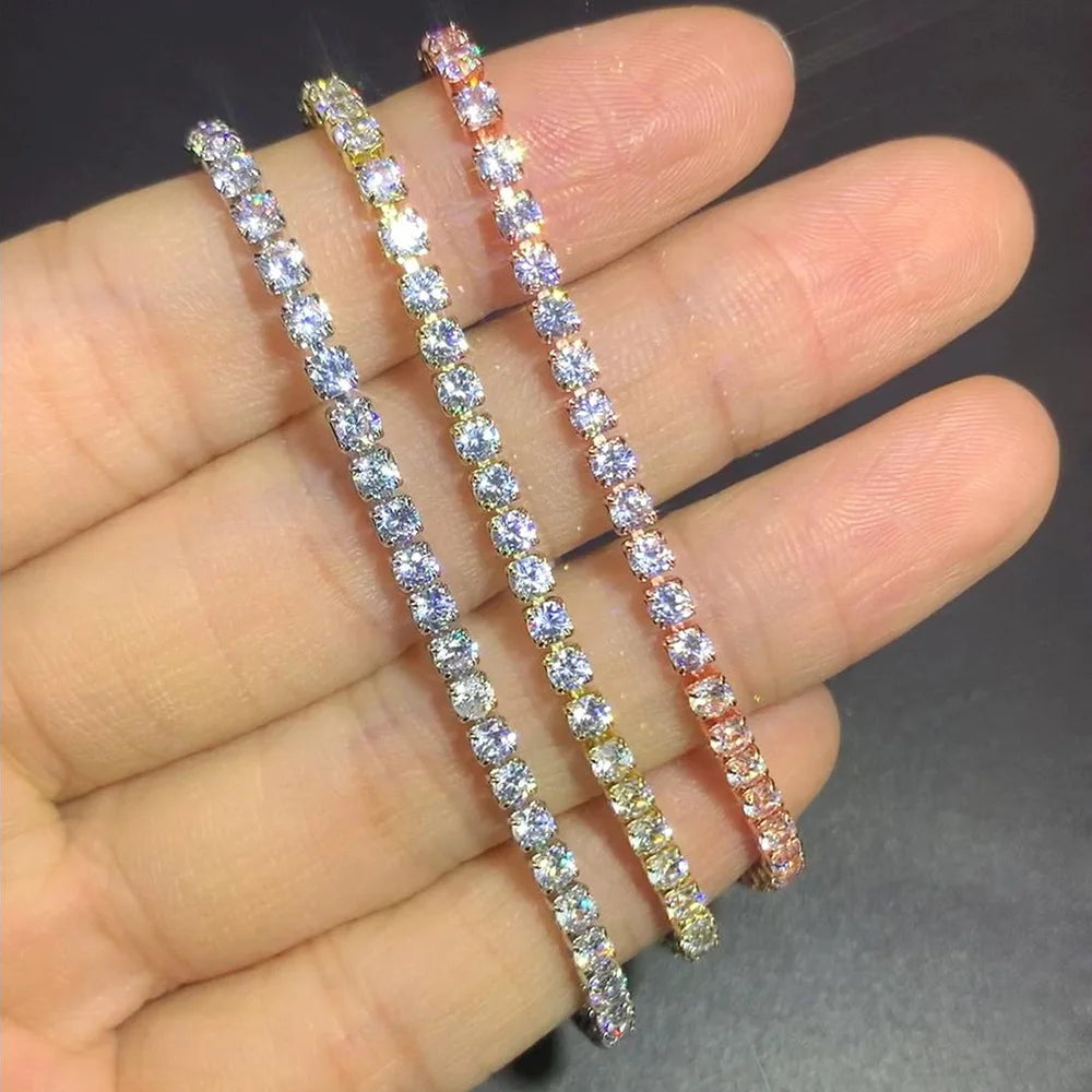 Celestique Chain – Designer Zirconia Tennis Bracelet