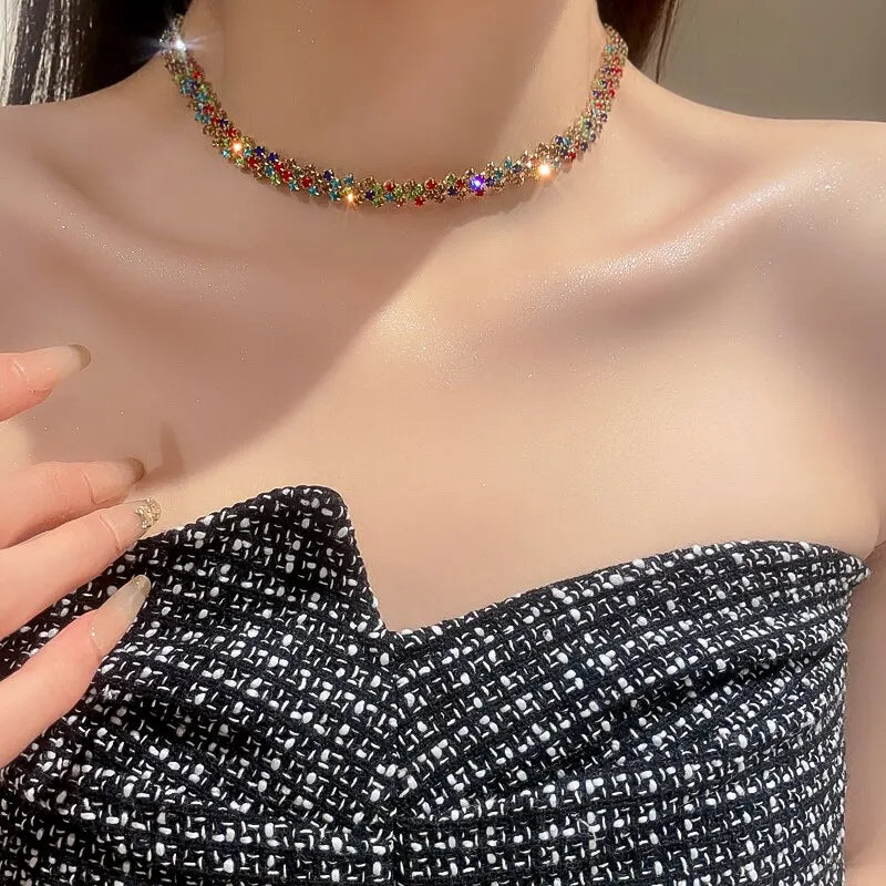 The Radiance Choker – A Luxury Full-Rhinestone Masterpiece