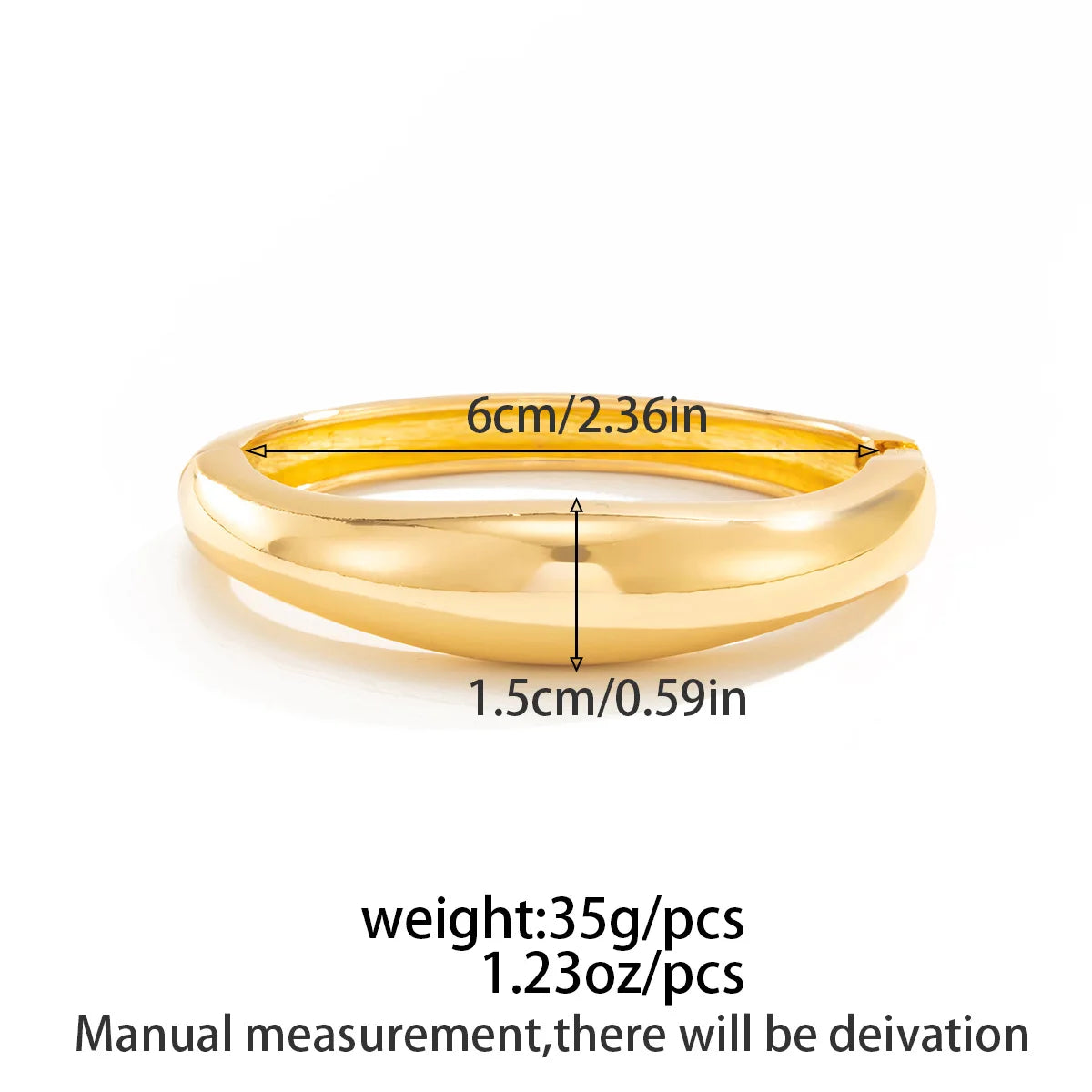 Obsidian Drop Cuff – Bold Geometric Bangle in Gold & Silver